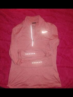 Nike Dri-FIT Pink Half-Zip Running Top Size S